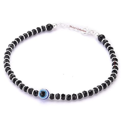 DHRUVS COLLECTION 925 Sterling Silver Evil Eye Bracelet